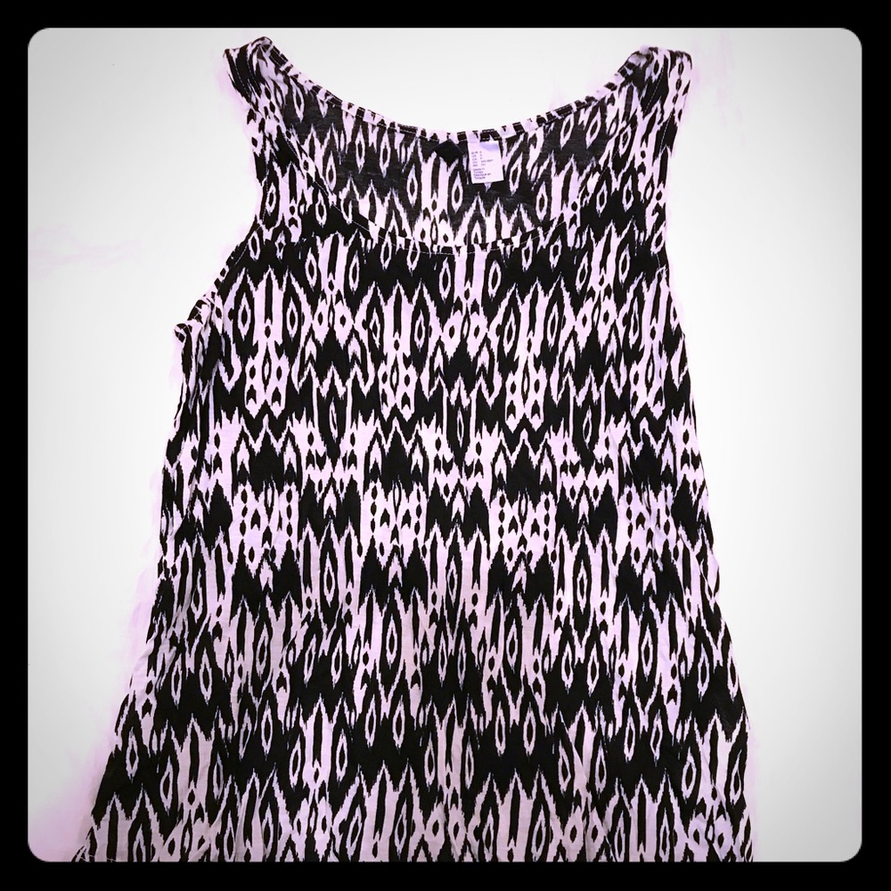 H&M black and white tank